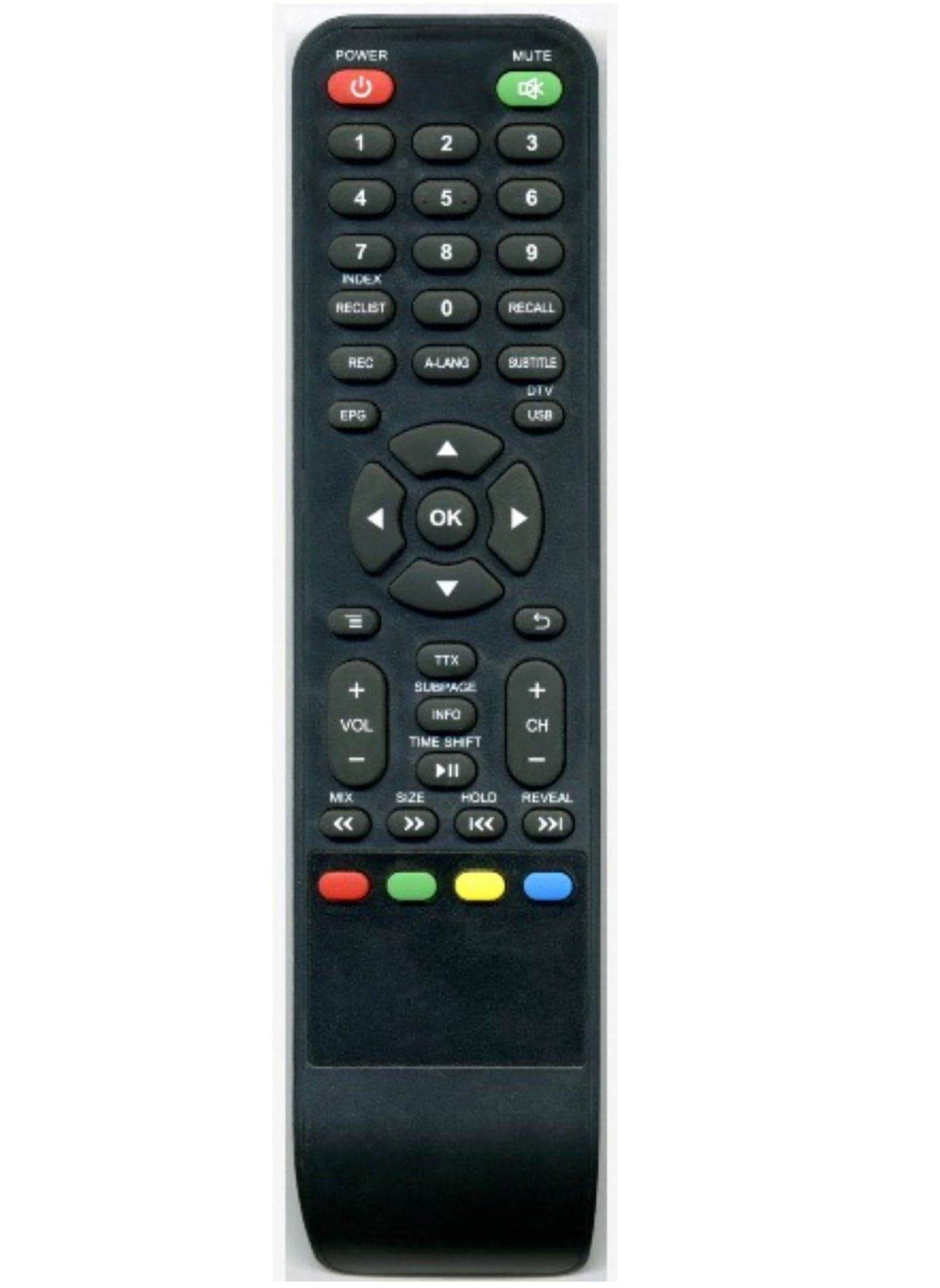 Universal TV Remote Control Black
