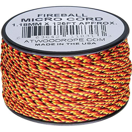 Atwood Rope MFG Micro Cord 125ft Fireball
