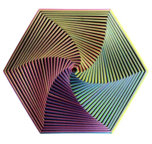 Fractal Fidget Hexagon Kinetic Desk Spinning Cube Fidget Used for Anxiety Disorder ADHD Perfect for Stress Anxiety 3D Printed Fidget