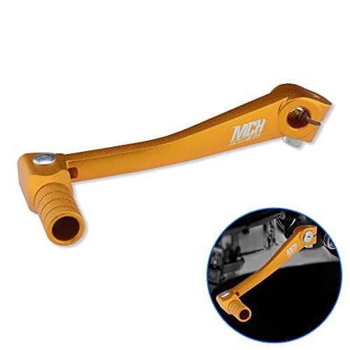 MCHMFG Folding Gear Shifter Shift Lever CNC Aluminum Gear Shifter Shift Lever for XR50 XR80 CRF50 CRF70 50cc125cc Pit Dirt Bike Motorcycle Gold