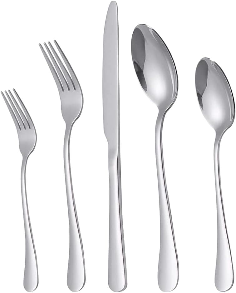 20piece Silverware Set with Steak Knives For 4 Flatware Cutlery Set Stainless Steel Forks And Spoons Silverware Set Kitchen Utensils Set Dishwasher Safe