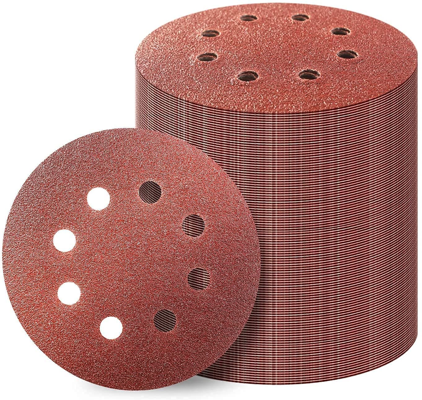Dumdaar Sanding Disc 180mm (7") with 8 Holes (80 Grit, 20pcs)