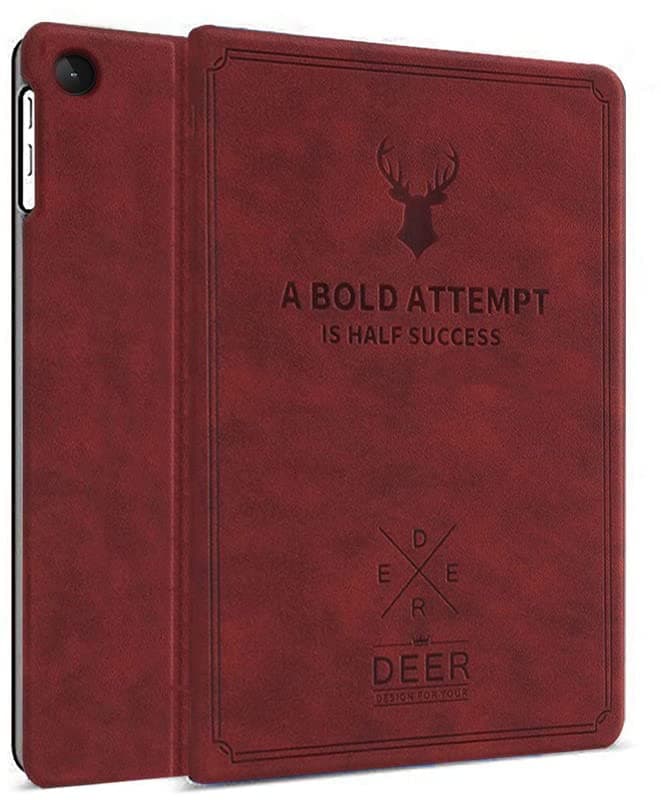 Robustrion Flip Stand Case Cover for Lenovo Tab M10 FHD 3rd Gen 10.1 inch Cover - Vine Red