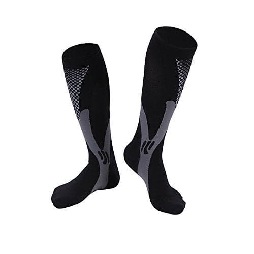 Cetaplast Athletic Compression Socks | High-Performance Graduated Compression for Enhanced Circulation, Muscle Support & Recovery | Ideal for Sports, Running, Cycling & Training | Black | 2XL