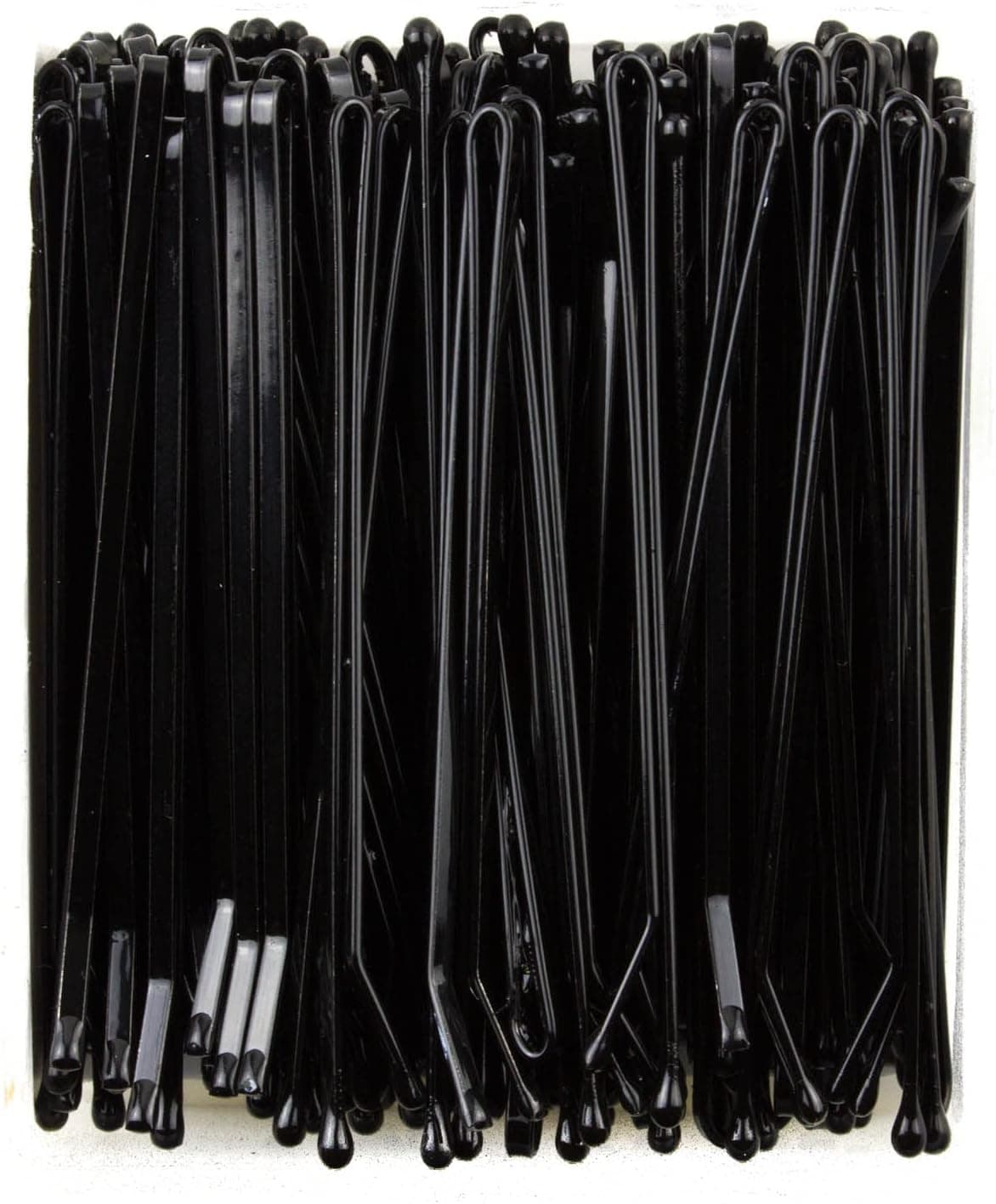 Bobby Pins Black100 Pcs Kirby Grips Hair Pins Hair Grips for Women Girls Essential Hair Styling Tools with Box Black Straight 6 cm
