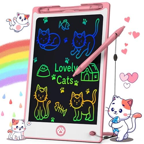 Hockvill LCD Writing Tablet for Kids 88 Inch Toys for Girls Boys Drawing Pad for 3 4 5 6 7 Year Old Kids Toys Children Christmas Birthday Gift for Kids Toddler Doodle Board Travel Essentials