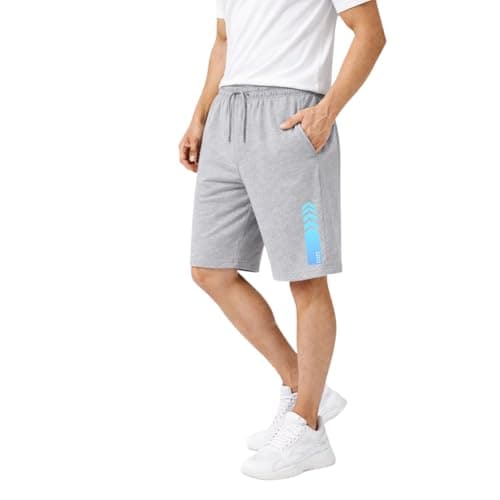 KART BLACK Plus Sizes Men's Cotton Knee Length Shorts(XXL,3XL,4XL,5XL,6XL,7XL,8XL Shorts) | Stripe Printed Shorts | Casual and Night Wear Mens Shorts (in, Alpha, XL, Regular, GreyBluestipe)