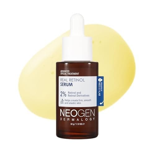 DERMALOGY by NEOGENLAB Real 2 Retinol Serum for Face with Retinol and Retinol Derivatives for Antiaging and Firming Tightening Serum for Weak Skin Improvement Skin Elasticity 30ml101 FLoz