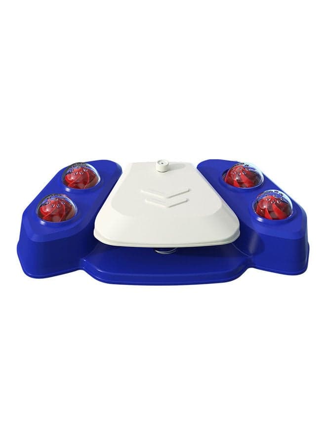 Pet Bath Water Spray Dog Toy Water Dispenser Automatic Water Feeder American Blue