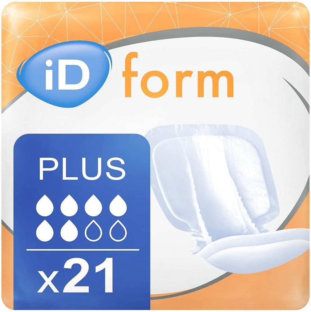 iD Expert Form Disposable Extra Plus Incontinence Pads Mens and Womens Disposable Briefs AntiLeak Protection Wetness Indicator Odour Control 1500ml 21 Pads