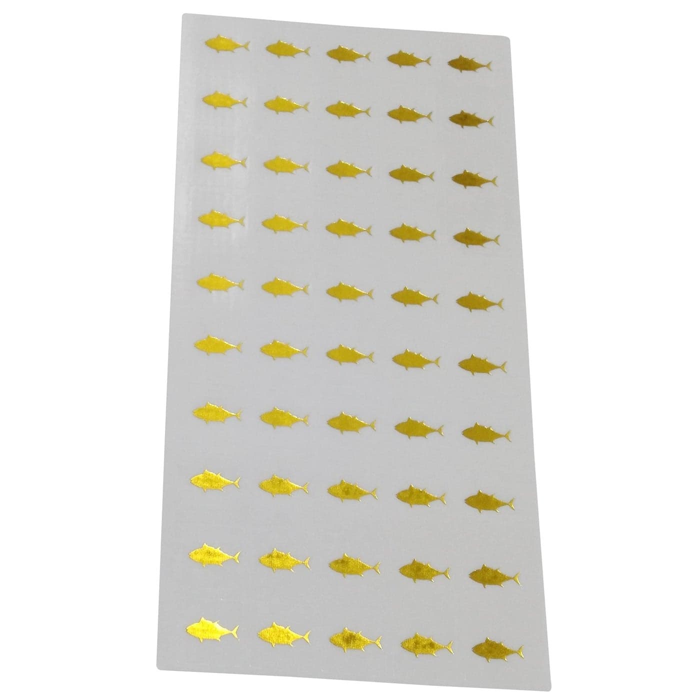 Fish Meal Stickers for Place Cards Meal Stickers Clear with Gold Icon by Savor The Memories