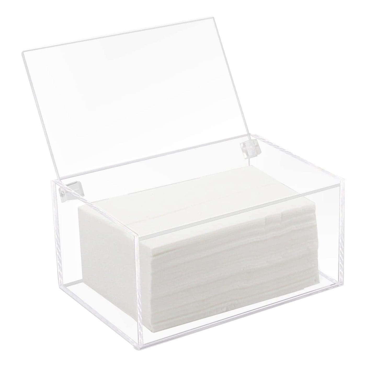 Watpot Acrylic Laundry Dryer Sheet Holder Clear Dryer Sheets Container with Lid for Laundry Room Clear