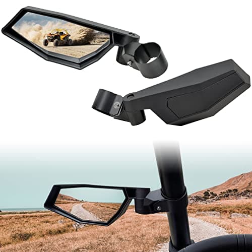 SAUTVS Adjustable Folding Side Rear View Mirrors for RZR PRO XP/PRO S/PRO R/Turbo R, High-Definition Side Mirrors for Polaris RZR PRO XP/PRO R/PRO S/Turbo R 2020-2025 Accessories(#2883762, One Pair)
