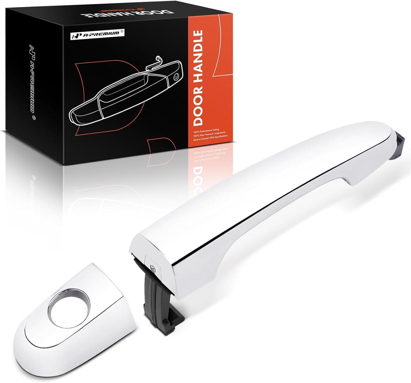 A-Premium Front Driver Side Exterior Door Handle with Keyhole for Kia Sorento 2011-2015, Chrome