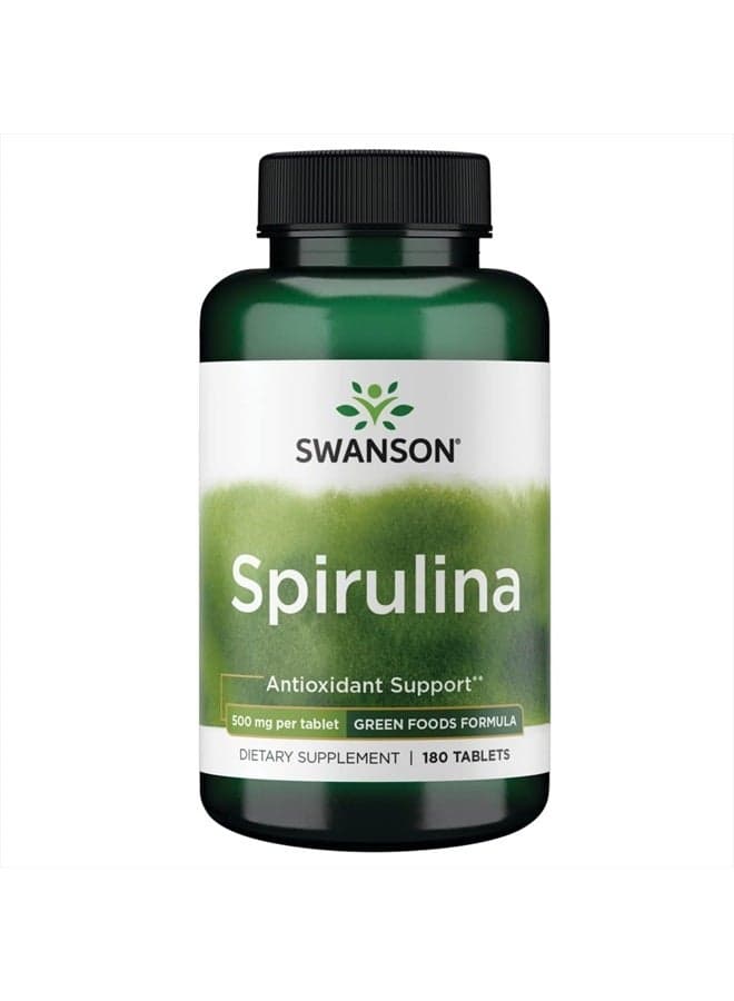 Spirulina 500 Milligrams 180 Tabs