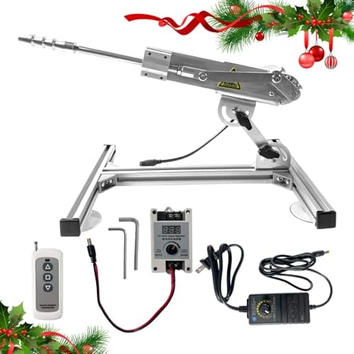 BOVZOR Compatible with DIY Automation Projects Reciprocating Linear Actuator, DC 24V Adjustable Stroke 1.18"-6", 160RPM Variable Speed Motor with Remote and Stand, Mechanical Power Unit