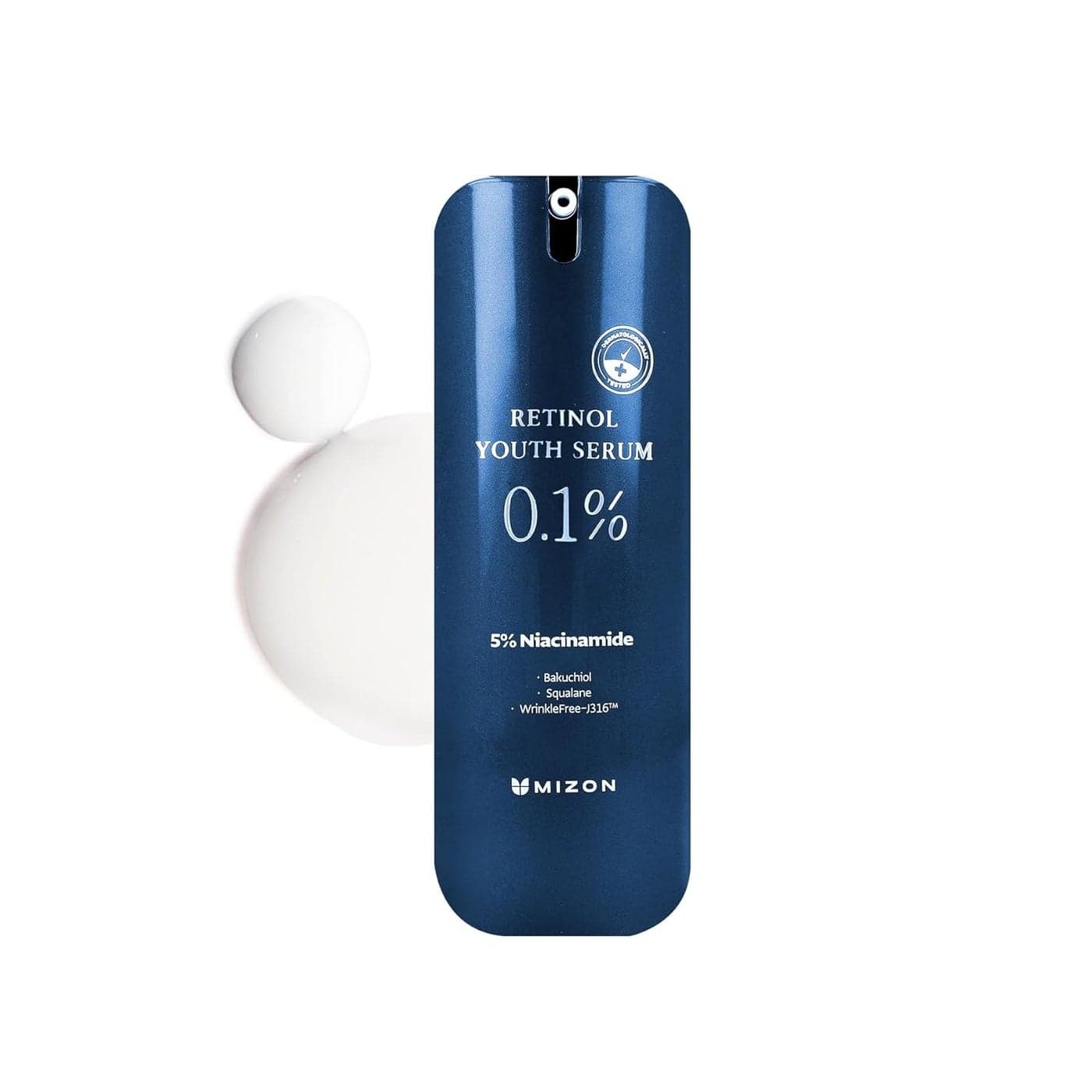 MIZON Retinol Youth 01 Retinol Serum Fine Line Treatment Bakuchiol Peptides Niacinamide Youthful Skin Korean Skincare 099 oz