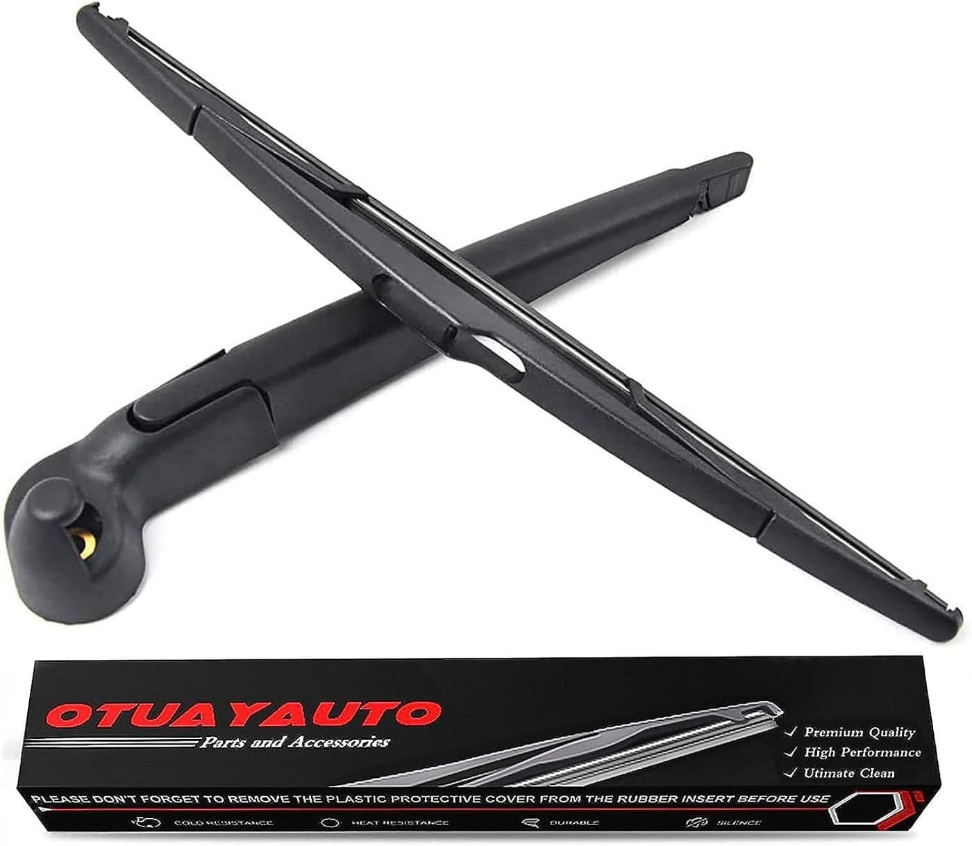 OTUAYAUTO Rear Windshield Wiper Arm Blade Assembly Replacement for Jeep Wrangler JK 20072017 OEM 68002490AB