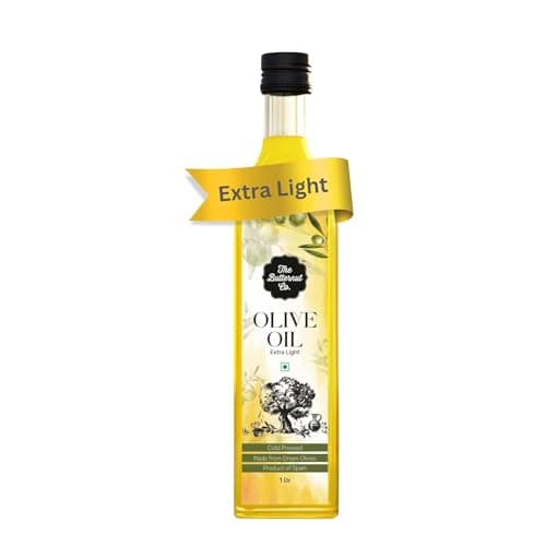 The Butternut Co. Olive Oil for cooking | Extra Light Olive oil | Cold Pressed Olive Oil | Imported from Spain | For Indian Cooking, frying and saueting like Pomace Olive Oil | 1 litre pack