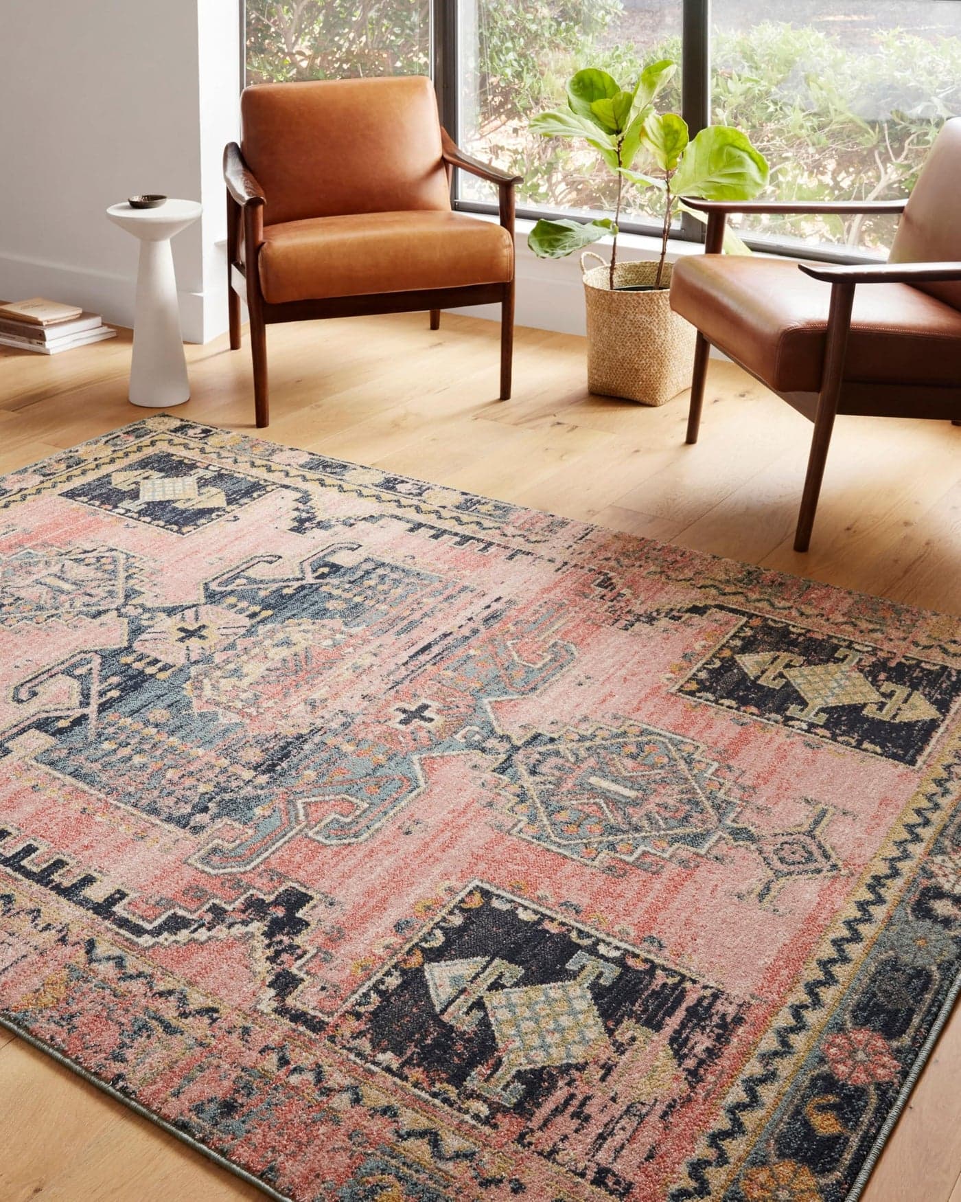 Loloi II Jocelyn Collection JOC06 Area Rug 96 x 126 RoseRose Rectangular 038 Thick