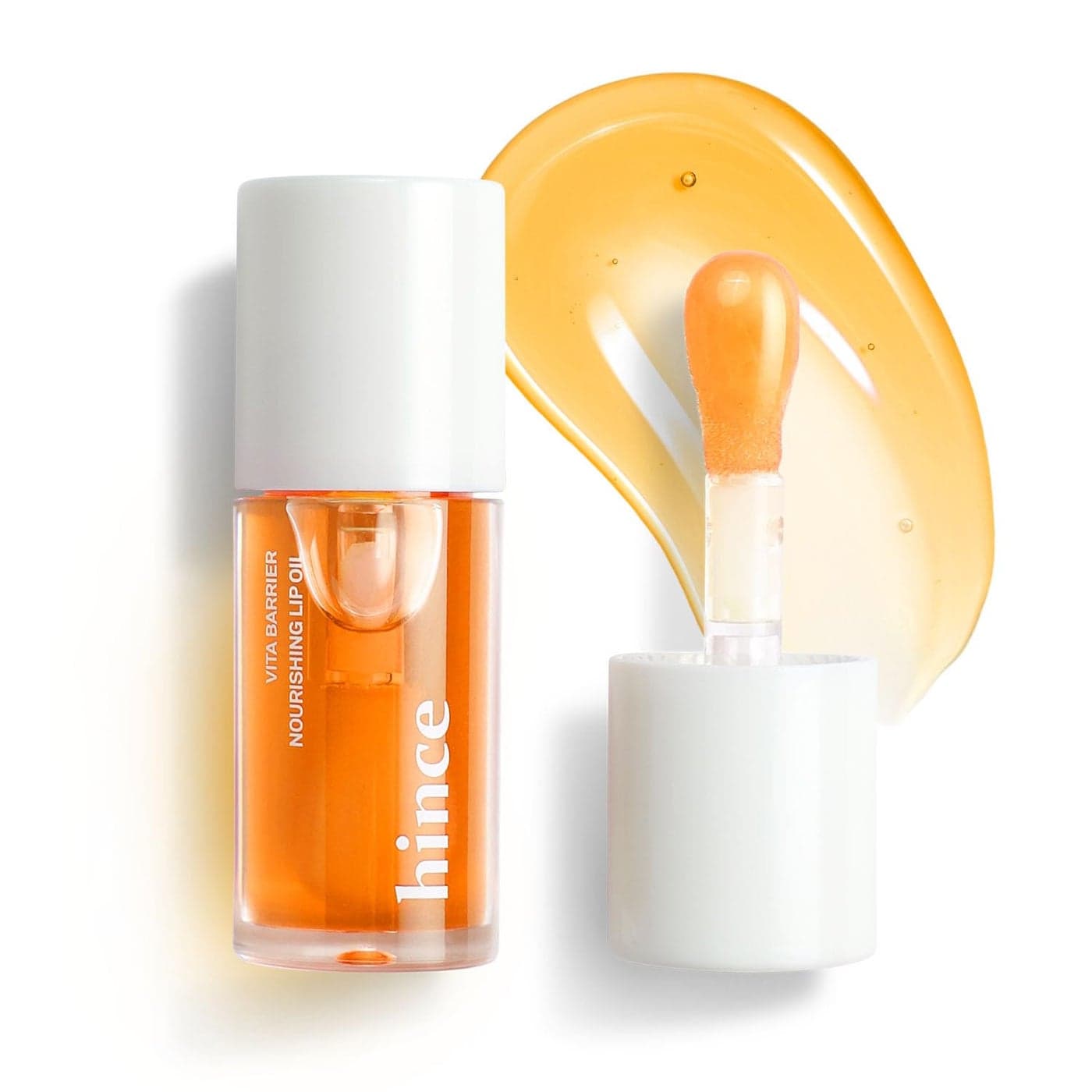 HINCE Vita Barrier Nourishing Lip Oil 02 Mandarin Nourishing Lip Moisturizer for Dry Lips Lip Gloss Hydrating Moisturizing Lip Glow Oil NonSticky Long Lasting Lip Oil Gloss