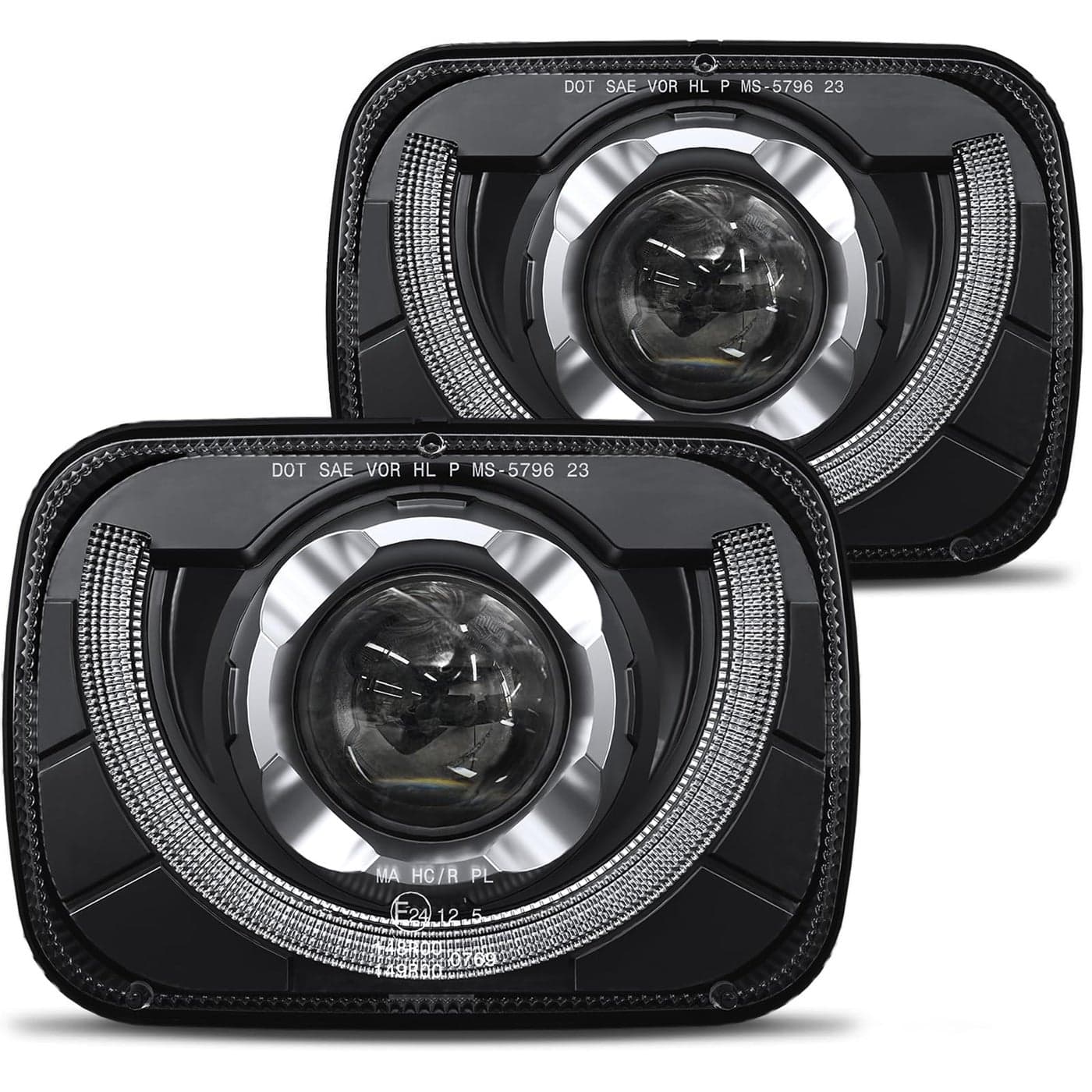 HWSTAR 2025 2000 Bright 5x7 7x6 H6054 Led Headlights Compatible wJeep Wrangler YJ Cherokee XJ DOTAntiglareDRL Turn Signal Sealed Beam Ford Chevy Express GMC Savana Toyota Nissan D21 etc