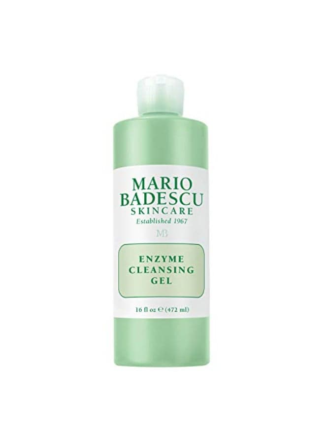 Mario Badescu Enzyme Cleansing Gel Face Wash OilFree Facial Cleanser with Papaya Enzyme Grapefruit Extract Exfoliating Skin Care for All Skin Types Removes Excess Oil Impurities 16 Fl Oz