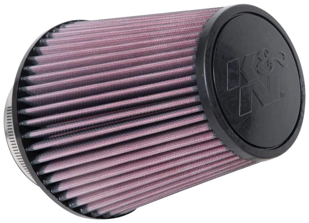 K&N High-Flow Original Lifetime Universal Clamp-On Air Filter: High Performance, Premium, Washable: Flange Diameter: 4 In, Filter Height: 7.0 In, Flange Length: 1.75 In, Shape: Round Tapered, RU-1032