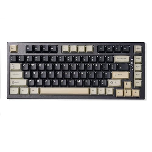 YUNZII YZ75 75% Hot Swappable Wireless Gaming Mechanical Keyboard, RGB Backlights, BT5.0/2.4G/USB-C, Dye Sub PBT Keycaps for Linux/Win/Mac(Gateron G Pro Yellow, Black)