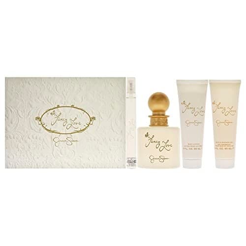 Jessica Simpson for Women - 4 Pc Gift Set 3.4oz EDP Spray, 0.34oz EDP Mini Spray, 3oz Body Lotion, 3oz Bath & Shower Crème
