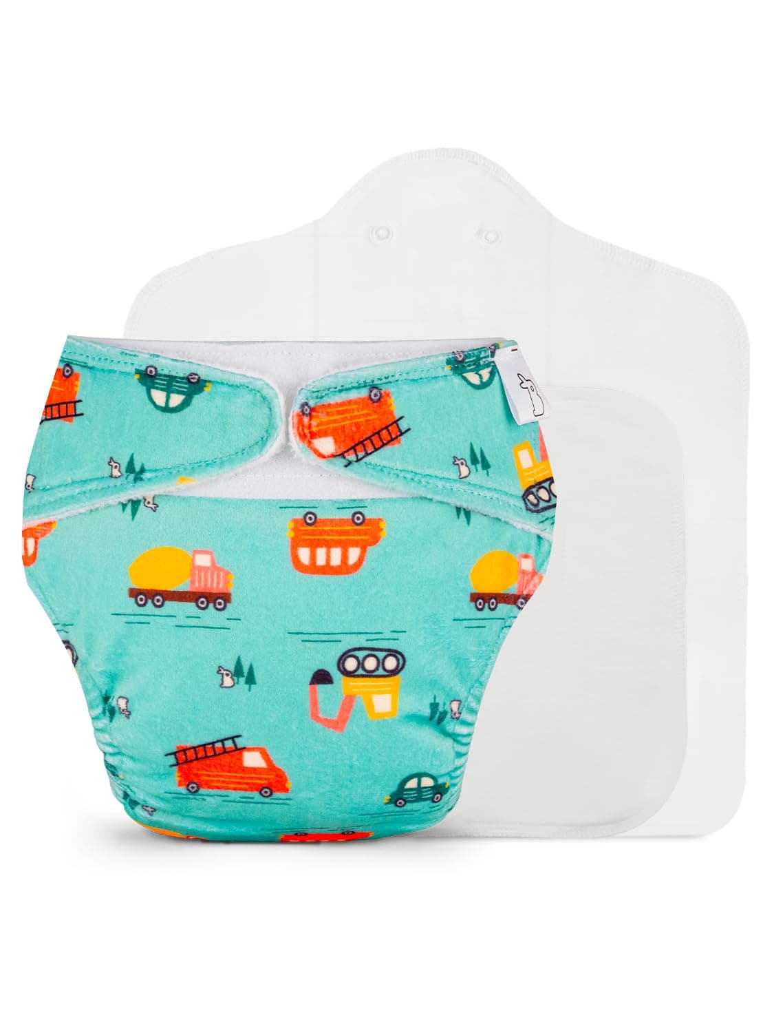 SuperBottoms Freesize UNO SuperSoft Cloth Diaper (with Velcro) | Reusable, Adjustable Cloth Diaper for Babies | Dry Feel Comfort | Fits from 3 Months to 3 Years | Washable & Rash-Free | Little Wheels