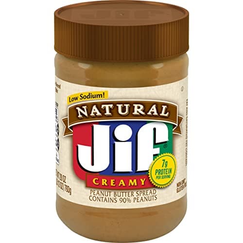 Jif Natural Creamy Peanut Butter 28 oz Jar 10 Count Case