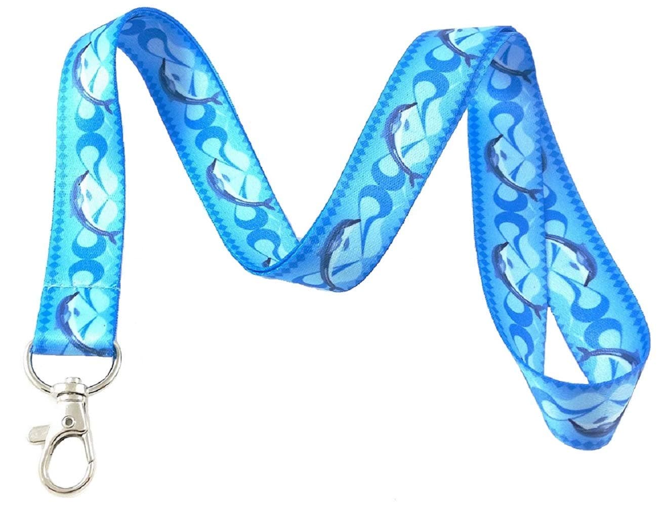 Ocean Life Lanyard Key Chain Id Badge Holder (Dolphin)