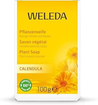 Weleda Soap with Calendula Natural Soap Sensitive Skin For Women Men Dermatologically Tested 100 Certified Natural Organic Vegan 100g