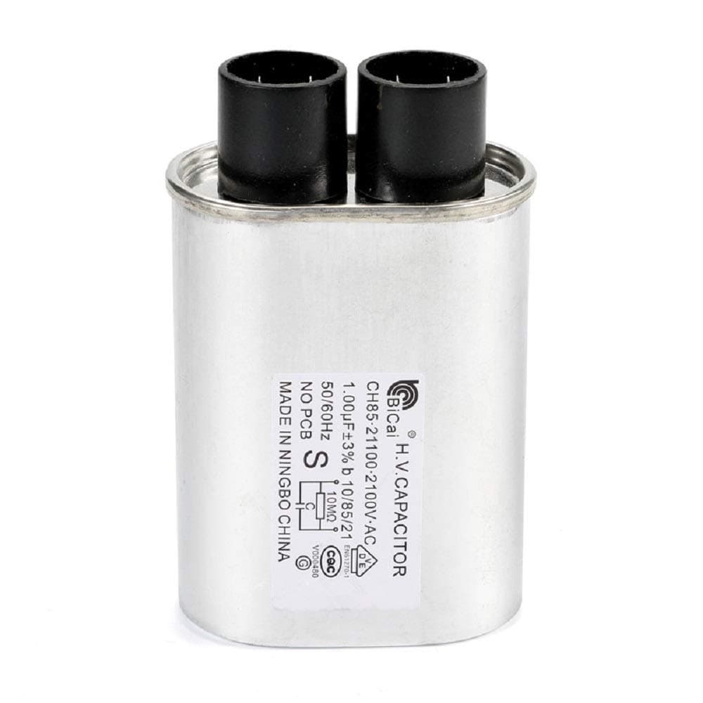 BlueNatHxRPR 100 uF MFD Universal Microwave Capacitor Compatible for GE Samsung LG Media Hair Amana Kenmore Mayta and Whirlpool