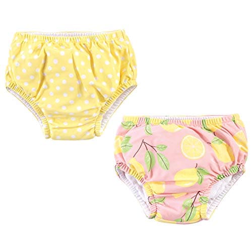 Hudson Baby Unisex Baby Swim Diapers Pink Lemons 612 Months