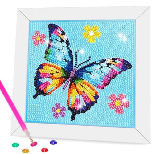 Nardoll Diamond Art Kits with Wooden Frame Crafts for Girls Dimond Art Paintings Arts and Crafts GEM Art Supplies for Boys Adults Beginners Home Wall Decor Gifts