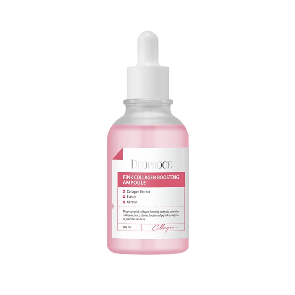 Deoproce Pink Collagen Boosting Ampoule 100 ml Korean Skincare Wrinkle Elastic Care Moisturizing Hyaluronic Acid