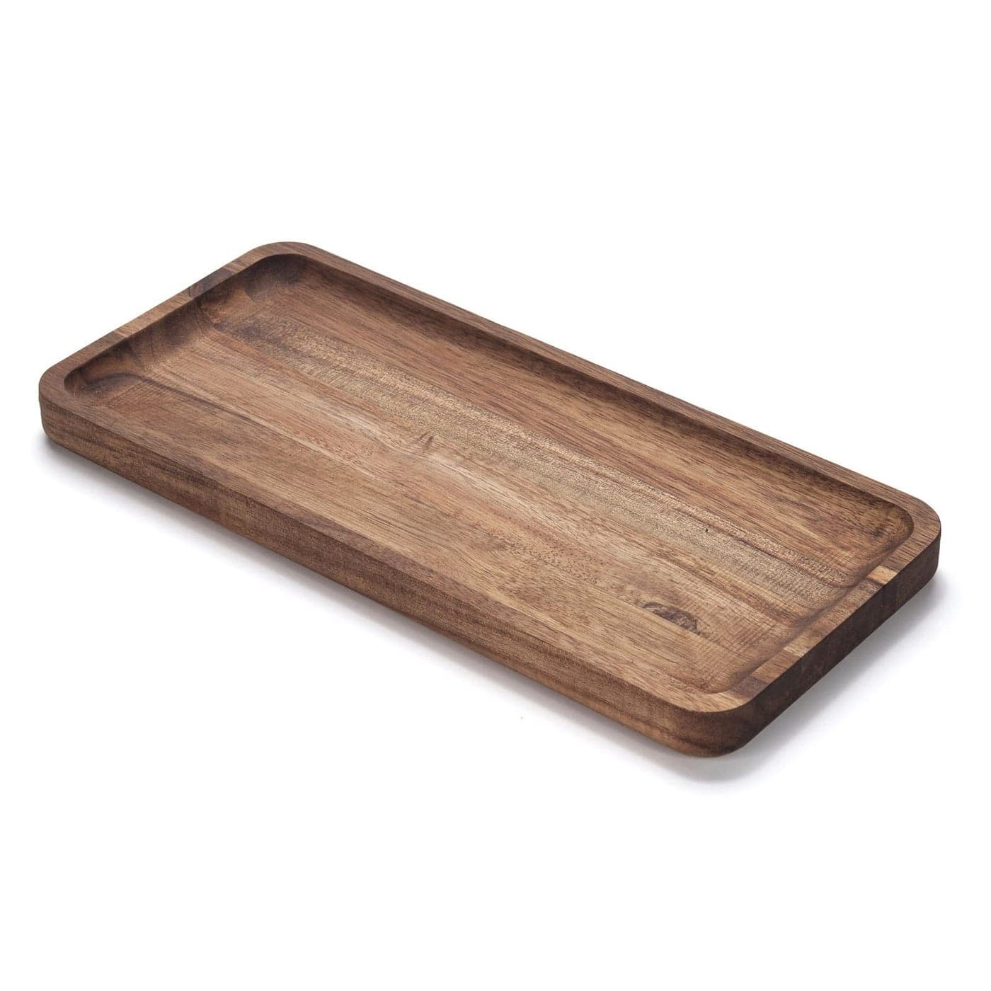 Bathroom Vanity Tray Acacia Wood Counter Tray Toilet Tank Tray Appetizer Charcuterie Snack Serving Board 118 x 55 x 08 inch