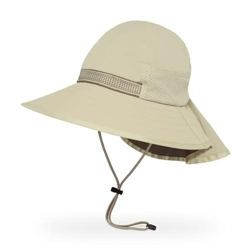 Sunday Afternoons Kids’ Play Hat, Toddler Sun Hat with Neck Flap, UPF 50+ Protection, Outdoor Hats for Girls, Boys, Summer Beach Hat, Cream, Large