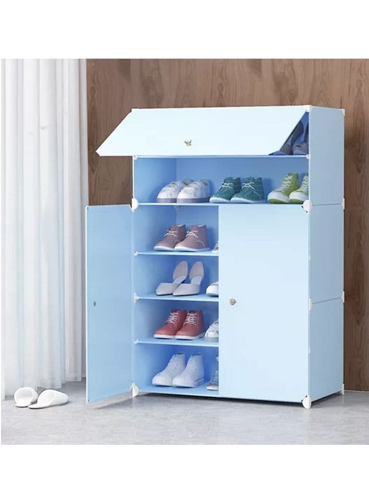 Shoe Cupboard Blue
