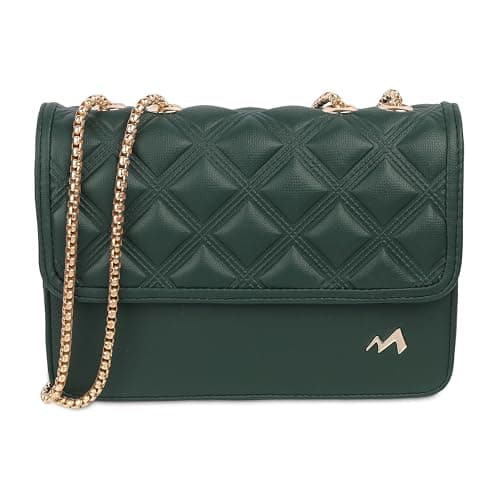 Metro Women Green Sling Bag (66-321)