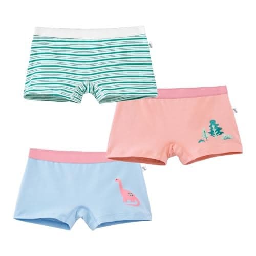 YouGotPlanB Cotton Trunks for Girls | Ages 4-16 | Stretchable Trunks for Kids | Snug-Fit | Perfect for Active Girls
