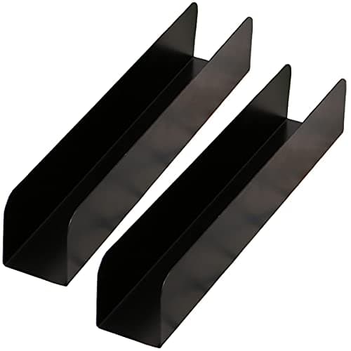 Dadamong 2Pcs U-Shape Non-stick Biscuit Cake Bread Mold Baguette Toast Mould, Carbon Steel Rectangle Cake Pan Cranberry Cookies Molds for Kitchen Baking (Champagne & Black)