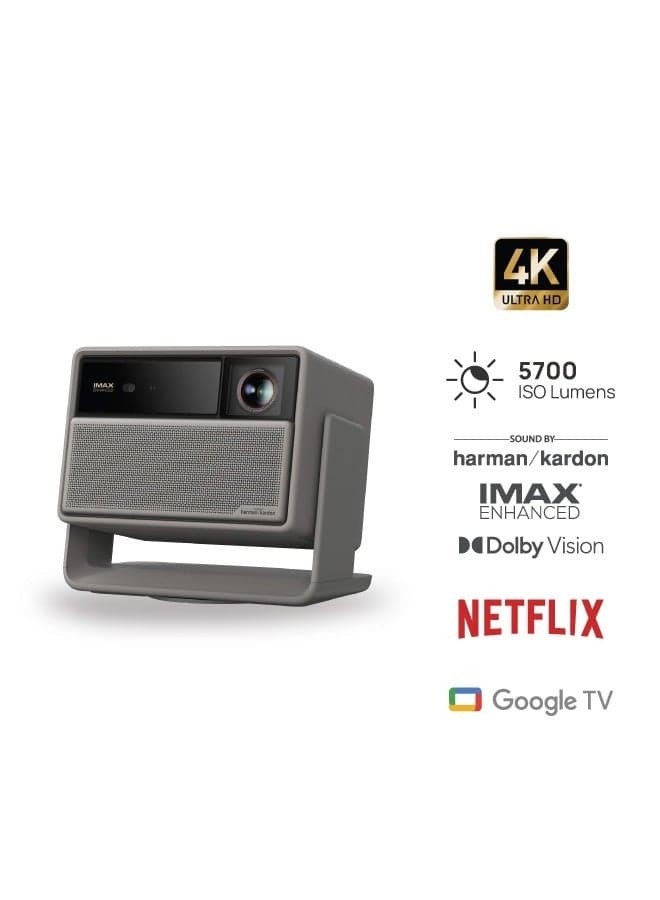 Horizon 20 Max | 4K RGB Triple Laser Projector, Up to 300" Screen Size, 5700 ISO Lumens, 240Hz Gaming, Google TV Built-in, HDR10, 2X 12W Harman/Kardon Speakers, Premium Home Entertainment