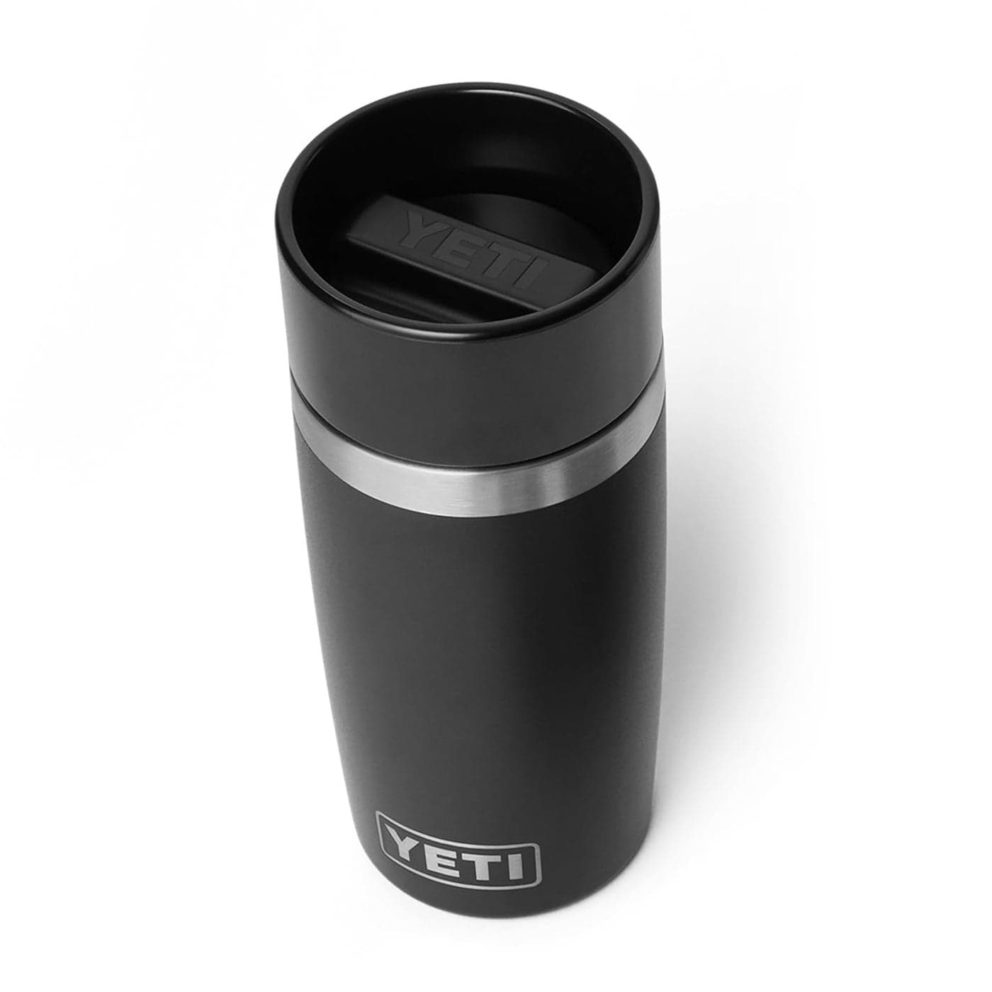 YETI Rambler 12 oz Travel Bottle Stainless Steel Vacuum Insulated with Leakproof Commuter Cap Black