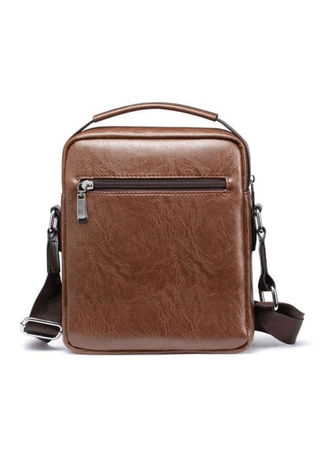 Retro Designed Crossbody Bag Brown