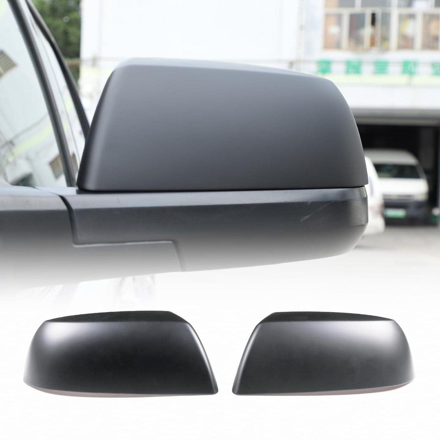 Door Rear View Mirror Cover Cap Fit forToyota Tundra 20142021 Car Accessories Matte Blackout Exterior Side View Mirror Cover ABS 2pcs