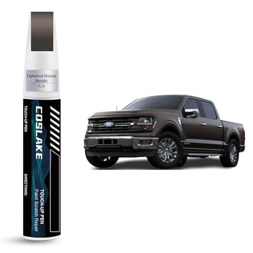 COSLAKE Car Touch Up Paint(Darkened Bronze Metallic(LJ)) for Ford, Car Paint Scratch Repair Kit, Quick & Easy Solution to Repair, 2 in 1 Scratch Remover Pen with 2PCS Disposable Micro Applicators