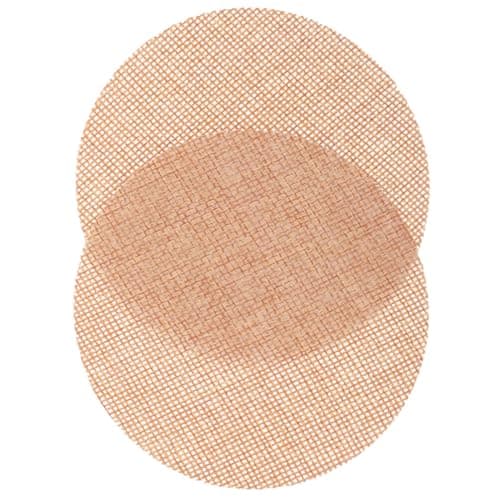HOMSFOU 2pcs 7 Inch Lampshade Diffuser: Fabric Lamp Shade Replacement Cover for Ceiling Fan & Spotlights - Cloth Lamp Shade Light Softener for Home Lighting (Light Brown)